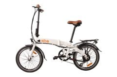 2025 Alba Fold 2 Katlanır Elektrikli Bisiklet LCD NFC Göstergeli Beyaz
