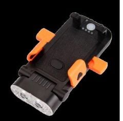 Forte GT 6139-2 Bisiklet 400 Lümen Ön Far + 130 DB Korna + Telefon Tutucu Powerbank 4000 mAH