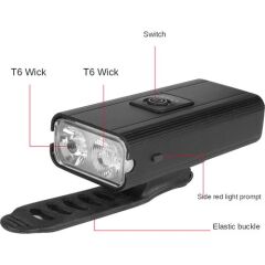 X-Tiger USB Şarjlı Bisiklet Ön Far Lamba Işık