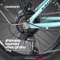 Strada E-Via 20 Jant Elektrikli Katlanır Bisiklet Gri