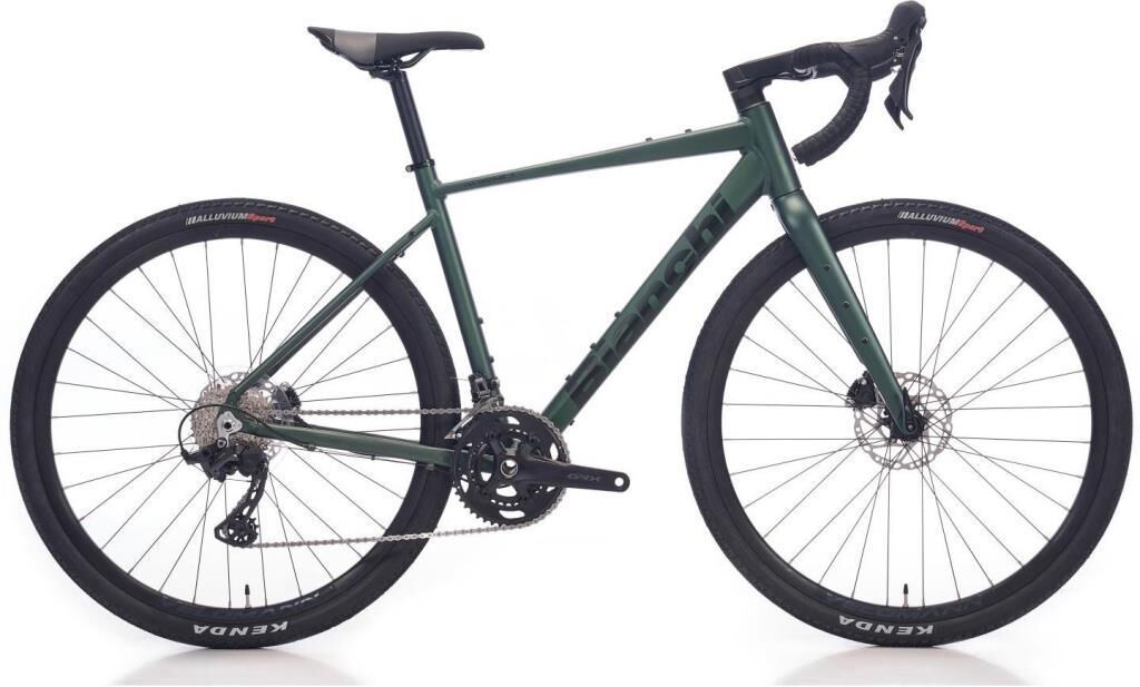 2025 Bianchi Nirone 7 Gravel Yol Bisikleti 2x12V Mat Yeşil