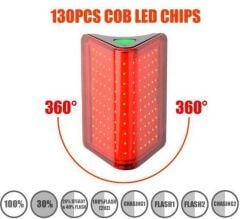 Eastpower Briviga LW-R200 USB Şarjlı 100LM Bisiklet Arka Stop