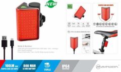 Eastpower Briviga LW-R200 USB Şarjlı 100LM Bisiklet Arka Stop