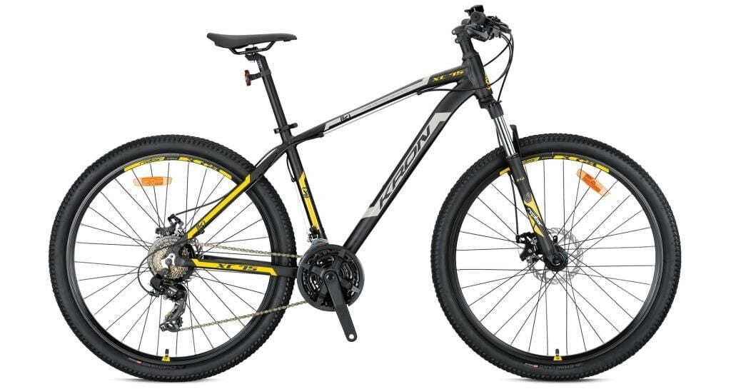 2026 Kron XC 75 M Disk 26 Jant Bisiklet Mat Siyah/Sarı