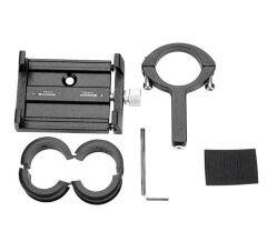 AYD Alüminyum Bisiklet Motosiklet Gidon Telefon Tutucu Siyah