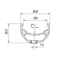 Mach1 650 Kargo Disk ETR 20 Jant Çemberi 32 Delik Yüzüklü