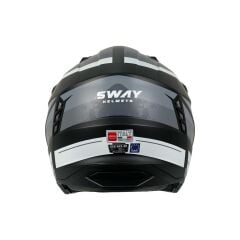 S-way SW X1-X Seul Full Face Kross Kaskı Gri-Siyah