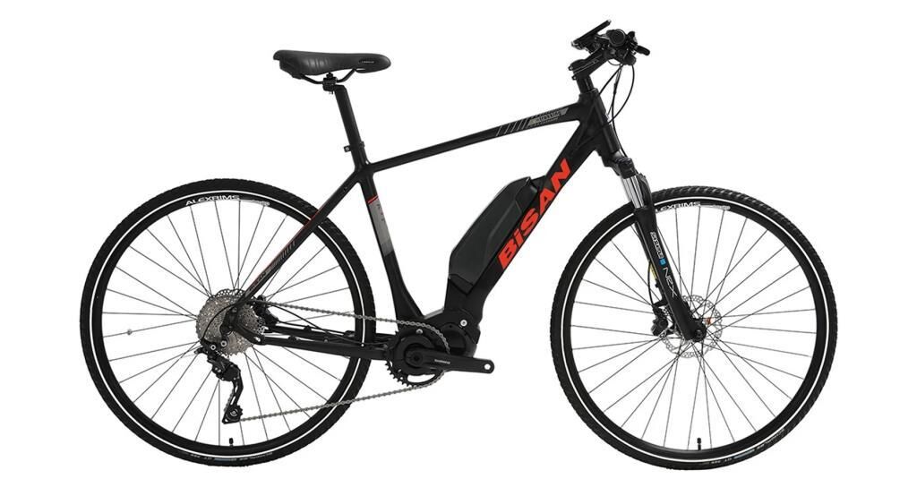 2025 Bisan E-Trekking Elektrikli Şehir Tur Bisikleti Siyah