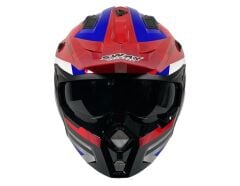 S-way SW X1-X Seul Full Face Kross Kaskı Beyaz-Kırmızı