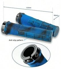 Forte GT 1519 Vidalı Silikon Bisiklet Elcik Mavi