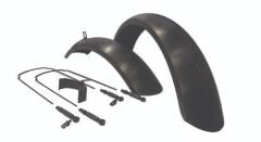 Impact Elektrikli Fat Bike 20x4.0 Ön Arka Plastik Çamurluk Seti Siyah