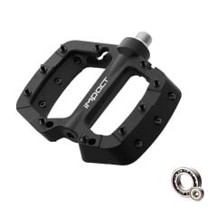 Impact COMP 2 Plastik Çift Rulmanlı Trial Bmx Platform Çivili Pedal Siyah