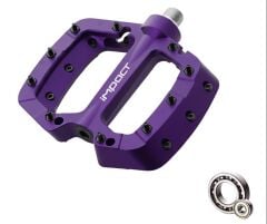 Impact COMP 2 Plastik Çift Rulmanlı Trial Bmx Platform Çivili Pedal Mor