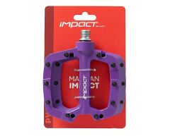 Impact COMP 2 Plastik Çift Rulmanlı Trial Bmx Platform Çivili Pedal Mor