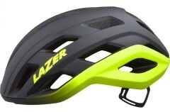 Lazer Strada KinetiCore CE-CPSC Kask Matte Koyu Gri Flash Sarı S (52/56)