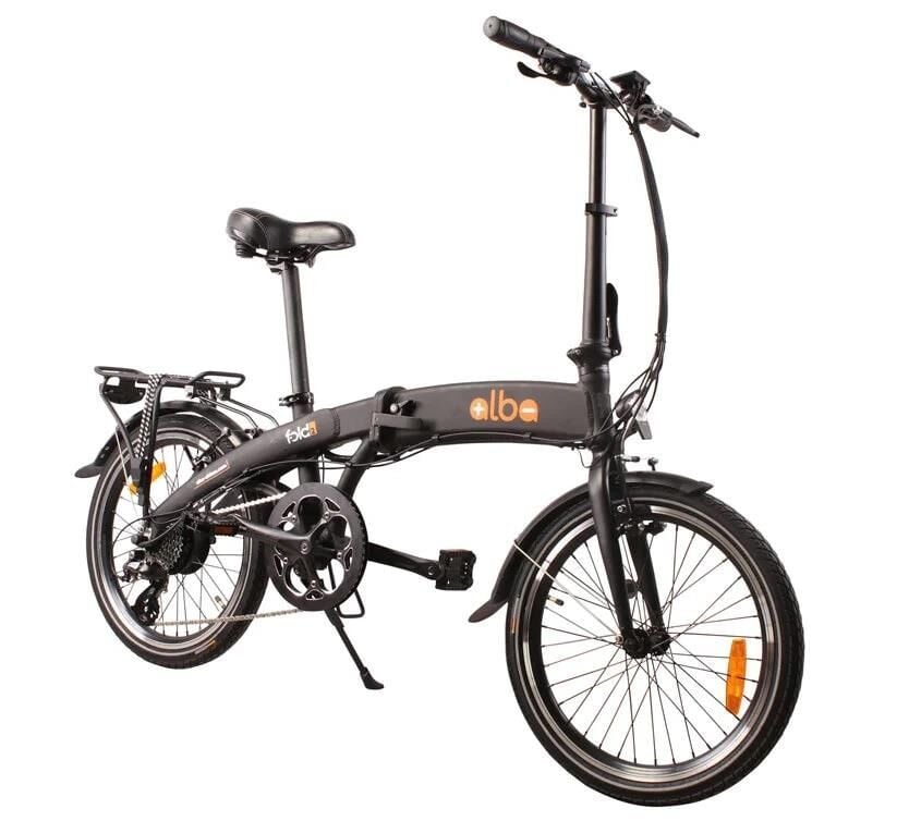 2025 Alba Fold 2 Katlanır Elektrikli Bisiklet LCD NFC Göstergeli Siyah