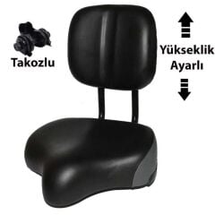 EFR Sırt Destekli Scooter Bisiklet Uyumlu Yükseklik Ayarlı Sele