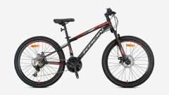 Kron Vortex 4.0 V Fren 24 Jant Çocuk Bisikleti Siyah/Kırmızı