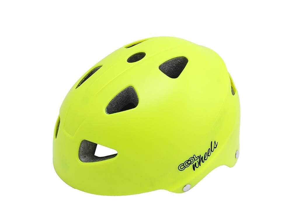 Cool Wheels Çocuk Bisiklet Kaskı Neon Sarı