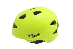 Cool Wheels Çocuk Bisiklet Kaskı Neon Sarı