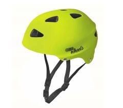 Cool Wheels Çocuk Bisiklet Kaskı Neon Sarı