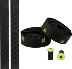 Supacaz Super Sticky Kush Star Fade Gidon Bandı Sargısı Siyah-Neon Sarı
