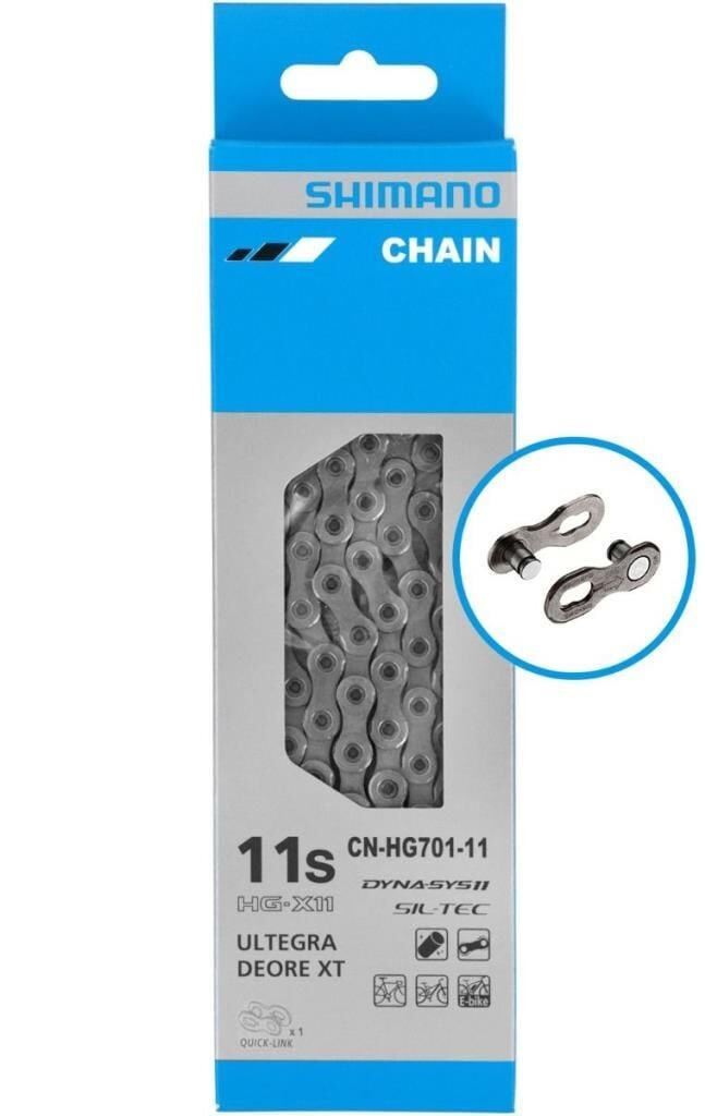 Shimano Zincir CN-HG701 11 Vites HG-X11 E-Bike Rated Quick-Link 138 Bakla