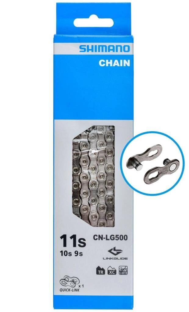 Shimano CUES Zincir CN-LG500 LINKGLIDE 138 bakla 9-10-11 Vites QUICK-LINK