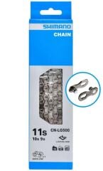 Shimano CUES Zincir CN-LG500 LINKGLIDE 138 bakla 9-10-11 Vites QUICK-LINK