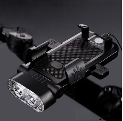 Forte GT 6139-2 Bisiklet 400 Lümen Ön Far + 130 DB Korna + Telefon Tutucu Powerbank 4000 mAH