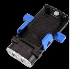 Forte GT 6139-2 Bisiklet 400 Lümen Ön Far + 130 DB Korna + Telefon Tutucu Powerbank 4000 mAH