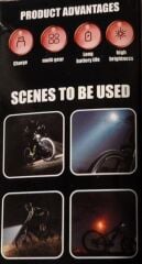 Forte GT 6167 Usb Şarjlı 500 Lümen Bisiklet Ön Arka Far Stop Işık Seti