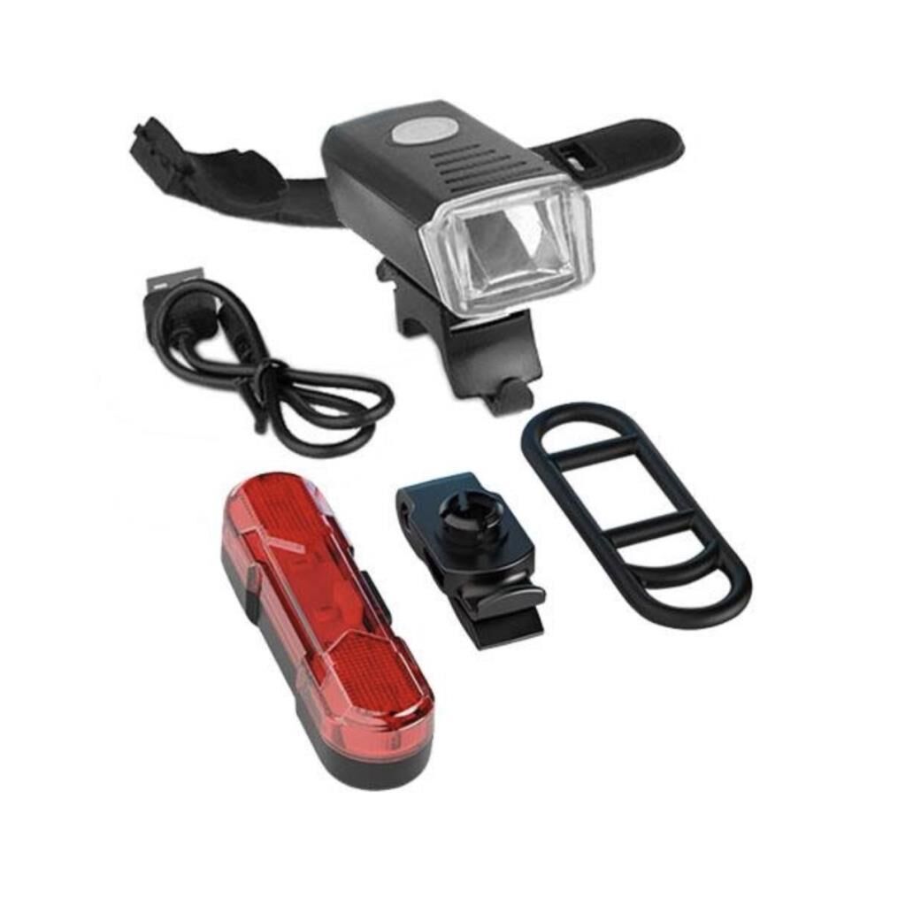 Forte GT 6170 Usb Şarjlı 300 Lümen Bisiklet Ön Arka Far Stop Işık Seti