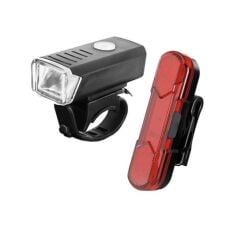 Forte GT 6170 Usb Şarjlı 300 Lümen Bisiklet Ön Arka Far Stop Işık Seti
