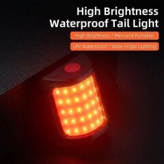 Forte GT 6042 Usb Şarjlı Bisiklet Arka Stop 100 Lümen