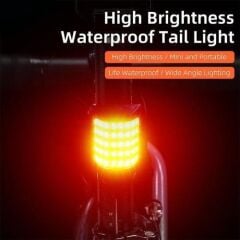 Forte GT 6042 Usb Şarjlı Bisiklet Arka Stop 100 Lümen