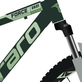 2026 Carraro Force 600 V Fren 26 Jant Bisiklet Mat Koyu Yeşil