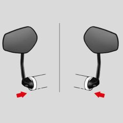 Lexis Flank 104 Geniş Açılı Bisiklet Gidon Bağlantılı Ayna