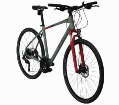 Carraro Sportive 227C H Disk Şehir Tur Bisikleti Mat Yeşil/Kırmızı