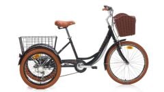 Carraro Caravan 24 Jant 3 Tekerlekli Kargo Bisiklet Siyah