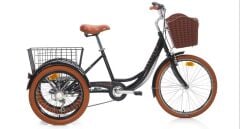 Carraro Caravan 24 Jant 3 Tekerlekli Kargo Bisiklet Siyah