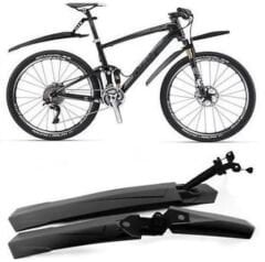 ADK 26-27,5-29 Jant Tak-Çıkar Ön-Arka Bisiklet Çamurluğu Siyah