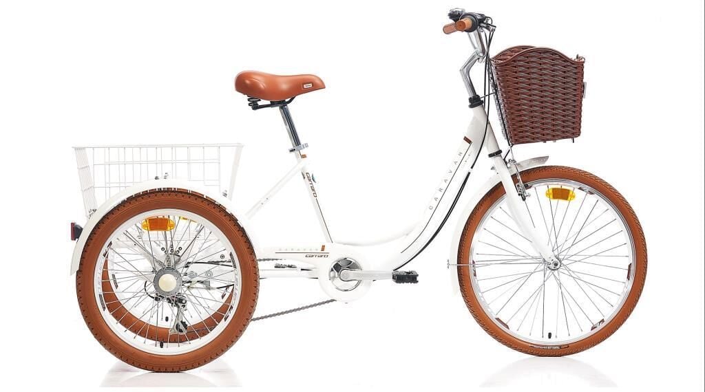 Carraro Caravan 24 Jant 3 Tekerlekli Kargo Bisiklet Altın Beyaz