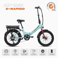 Strada E-Rapido 20 Jant Elektrikli Katlanır Bisiklet Yeşil