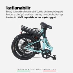 Strada E-Rapido 20 Jant Elektrikli Katlanır Bisiklet Yeşil