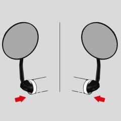 Lexis Flank 76 Geniş Açılı Bisiklet Gidon Bağlantılı Ayna