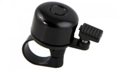 Impact Aluminyum Yüksek Tın Ses Vurmalı Bisiklet Zili Siyah