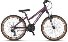 2026 Mosso Wildfire V Fren 24 Jant Lady Bisiklet Mat Mor