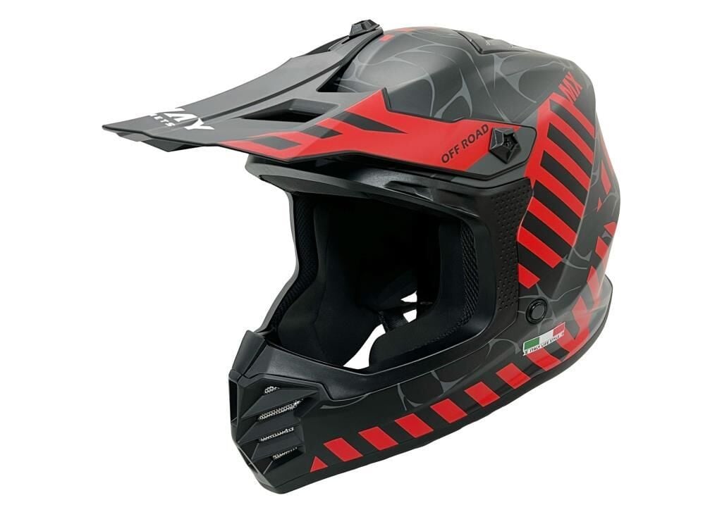 Sway FS-618 Alert Full Face Kask Siyah-Kırmızı XL