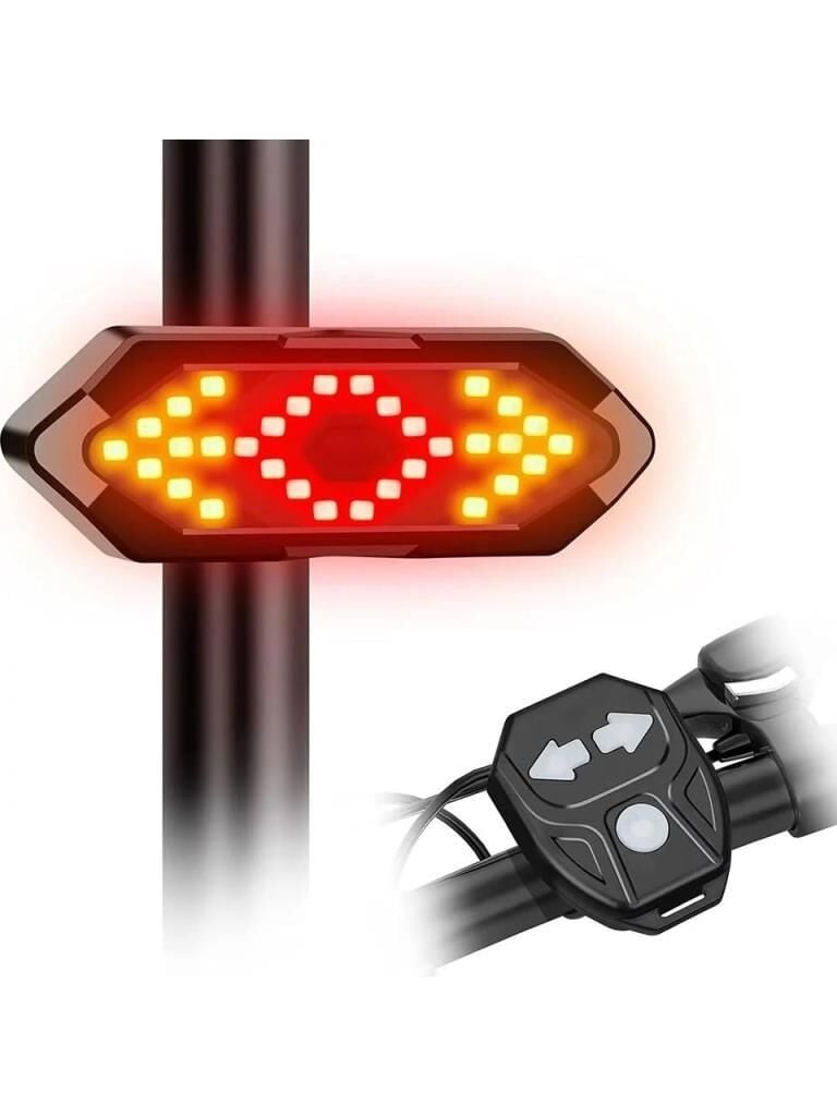AYD Kablosuz Bisiklet Scooter Sinyal Stop Usb Şarjlı
